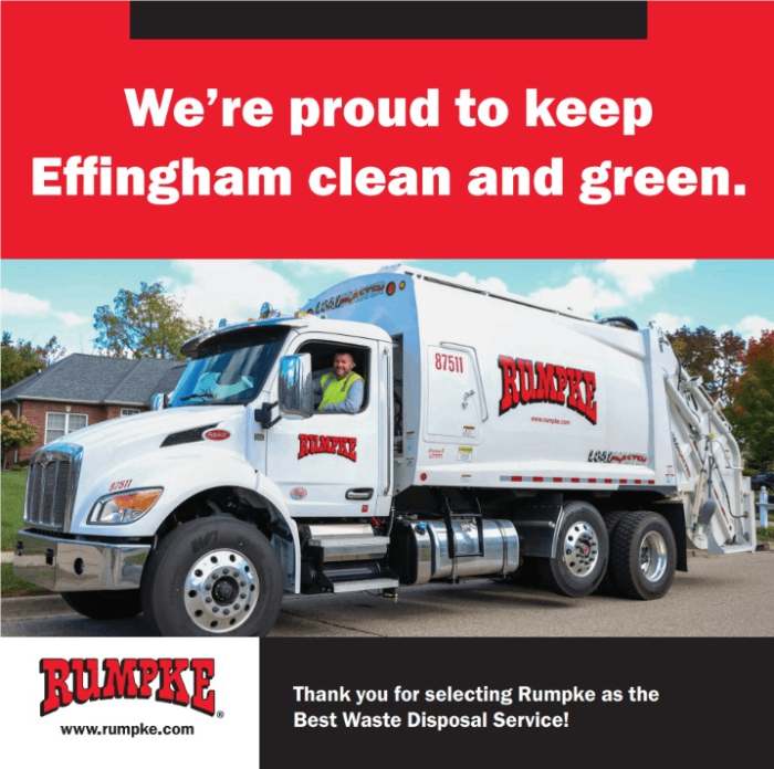 Rumpke Waste And Recycling Award For Effingham IL