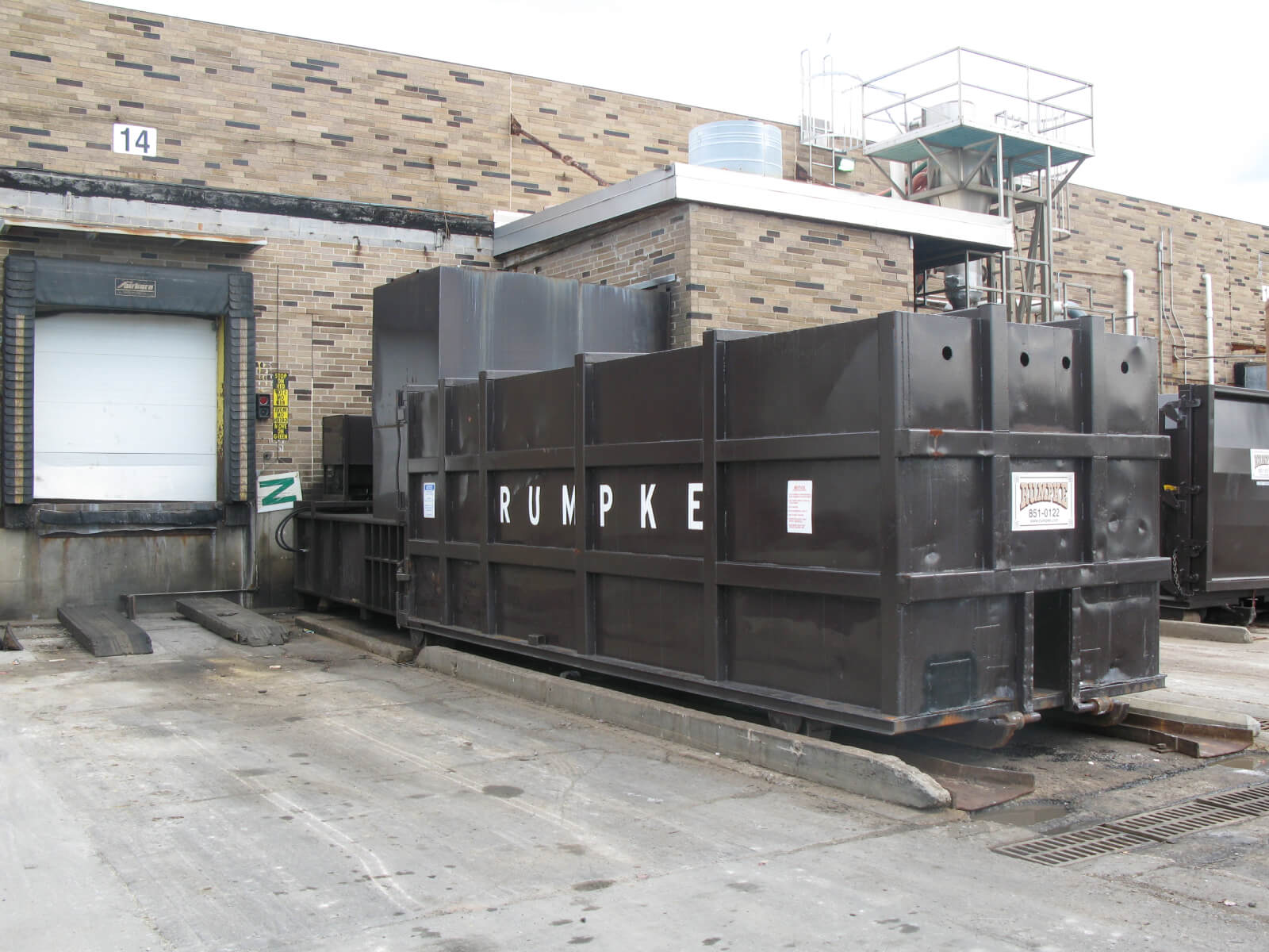 Commercial Trash Compaction System With One Year Warranty Rumpke