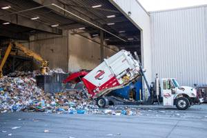 Recyclables Dropped Off For Rumpke's Recycling Process