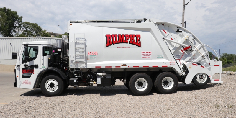 Rumpke Trash Truck For Commercial Trash Services