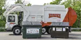 Rumpke Truck And Two Dumpsters For Rumpke Community Waste Recycling Services