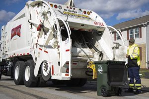 Recyclables Being Collected For Rumpke's Recycling Process