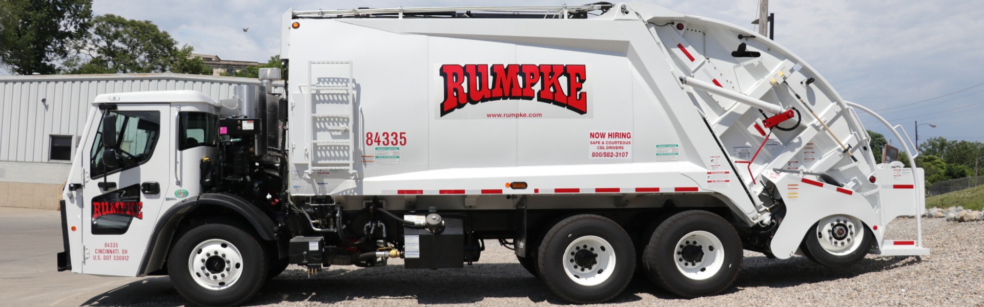 Rumpke Garbage Truck For Commercial Garbage Services