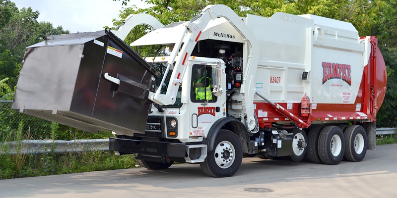 Garbage Truck And Dumpster For Business Waste Disposal Solutions Rumpke